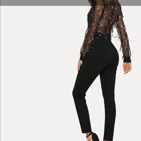 shein sequin jumpsuit